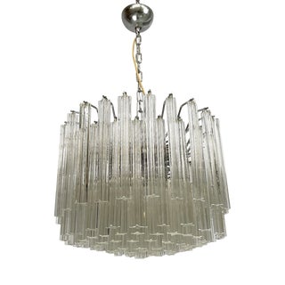 Modern Italian Murano Glass Chandelier by Murano Due, 1970s For Sale
