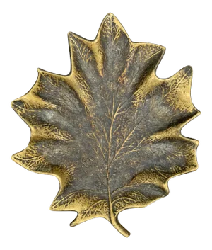 Bronze Maple Leaf Dish