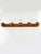 Antique wall-mounted coat rack in solid wood, featuring five rounded, button-shaped hooks. Its simple and robust design,...