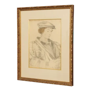 English Portrait John More, son of Sir Thomas More Art Reproduction Print, Custom Framed