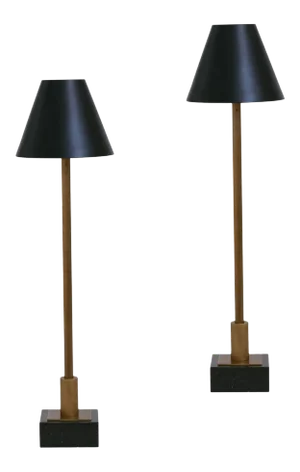 Marais Brass Buffet Lamps - Set of 2