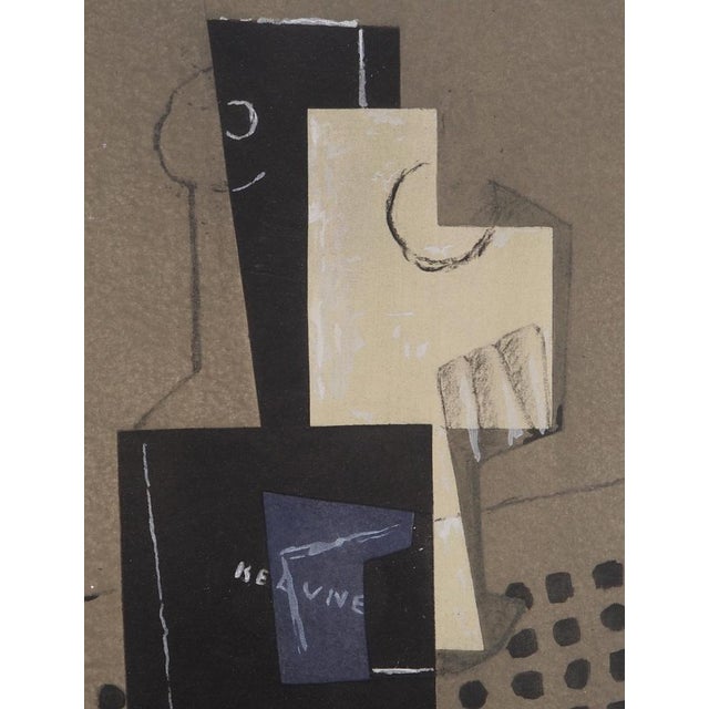 Henri Laurens, Cubist Bottle and Guitar, 1956, Signed Stencil For Sale - Image 5 of 6