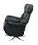 Danish Modern Leather Swivel Lounge Chair Recliner For Sale - Image 11 of 13
