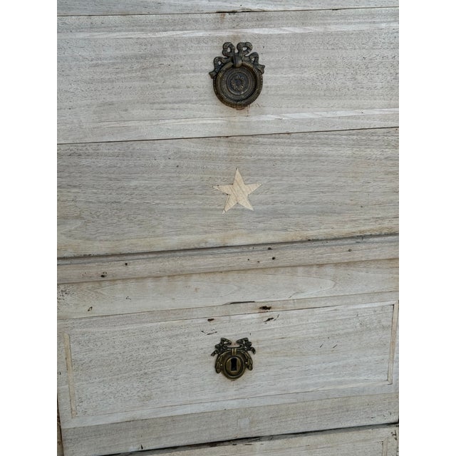 Large 18th Century French Louis XVI Solid Walnut Bleached Chest of Drawer / Commodes For Sale - Image 4 of 12