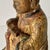 Gold Antique Chinese Giltwood Scholar Figure – Ming/Qing Dynasty Figurine For Sale - Image 8 of 12