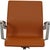 Oxford Office Chair in Cognac Nevada Anilin Leather For Sale - Image 5 of 14