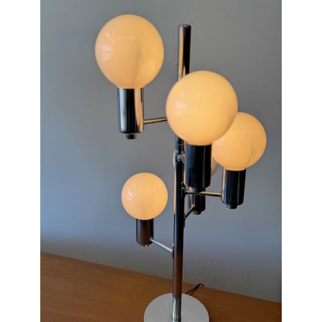 Vintage Pair of Robert Sonneman Style Waterfall Lamps For Sale - Image 9 of 9