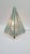French Pyramid Table Lamp in Transparent Glass and Metal, 1970s For Sale - Image 4 of 10