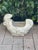 French Country Vintage Ceramic Cockerel Planter. Glazed ceramics with distressed finish.