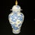 Asian Blue and White Dragon Cloud General’s Ginger Jar With Gilded Finial, Chinoiserie Lidded Urn For Sale - Image 3 of 9