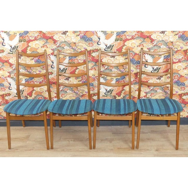 Turquoise Dining Chairs, 1960s, Set of 4 For Sale - Image 13 of 13