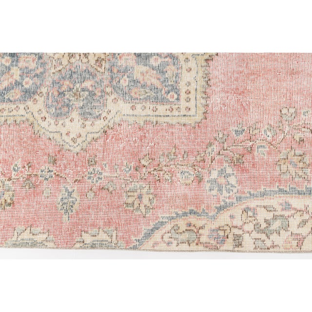 1960s Bohemian Turkish Area Wool Rug For Sale - Image 6 of 10