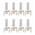Transparent Vintage High Back Lucite Dining Chairs - Set of Eight For Sale - Image 8 of 8