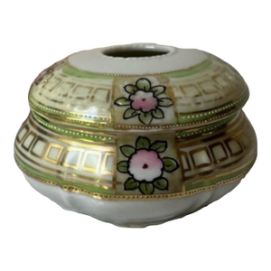 Antique Nippon Porcelain Hair Receiver.