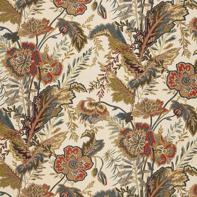 Sample- Schumacher Sandoway Vine Fabric in Spice For Sale