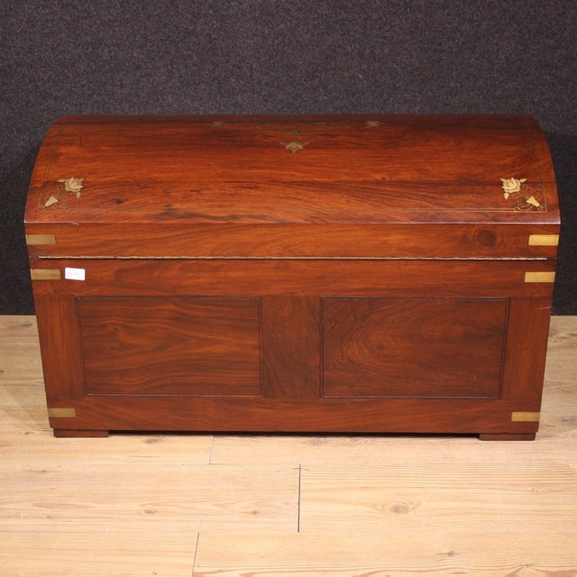 French Mahohgany Trunk, 1950 For Sale - Image 4 of 13