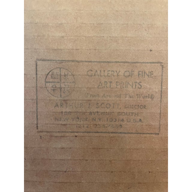 Tan Egon Schiele Expressionist “Fighter” Figural Drawing Lithograph Print 1913 For Sale - Image 8 of 9