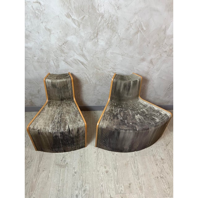 Add character to your interior with this set of two The Flexible Love armchairs by Chishen Chiu, featuring a modern and...