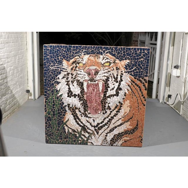 Large Mosaic Tiger Coffee Table Chairish