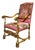 Louis XIV Style Armchair in Fabric For Sale