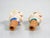 1960s Porcelain Stoppers from Wagner & Apel, Set of 4 For Sale - Image 5 of 10