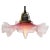 Art Nouveau French Pink Frosted Glass Pendant Light, 1920s For Sale - Image 3 of 6