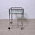 Beautiful and original vintage medical cart, made of metal and glass shelves, 1960s design. An excellent furnishing...