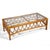 McGuire McGuire Rattan Coffee Table with Glass Top For Sale - Image 4 of 9