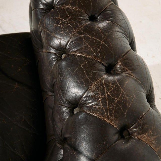 Chesterfield Leather Sofa Set, 1970s, Set of 3 For Sale - Image 15 of 18