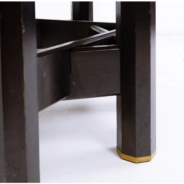 Coffee Table with Round Marble Top by Jan Vlug, Belgium, 1970s For Sale - Image 10 of 12