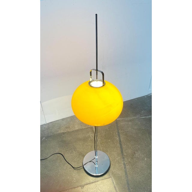 Mid-Century Modern Mid-Century Space Age Italian Yellow Lucerna Floor Lamp from Guzzini, 1960s For Sale - Image 3 of 18