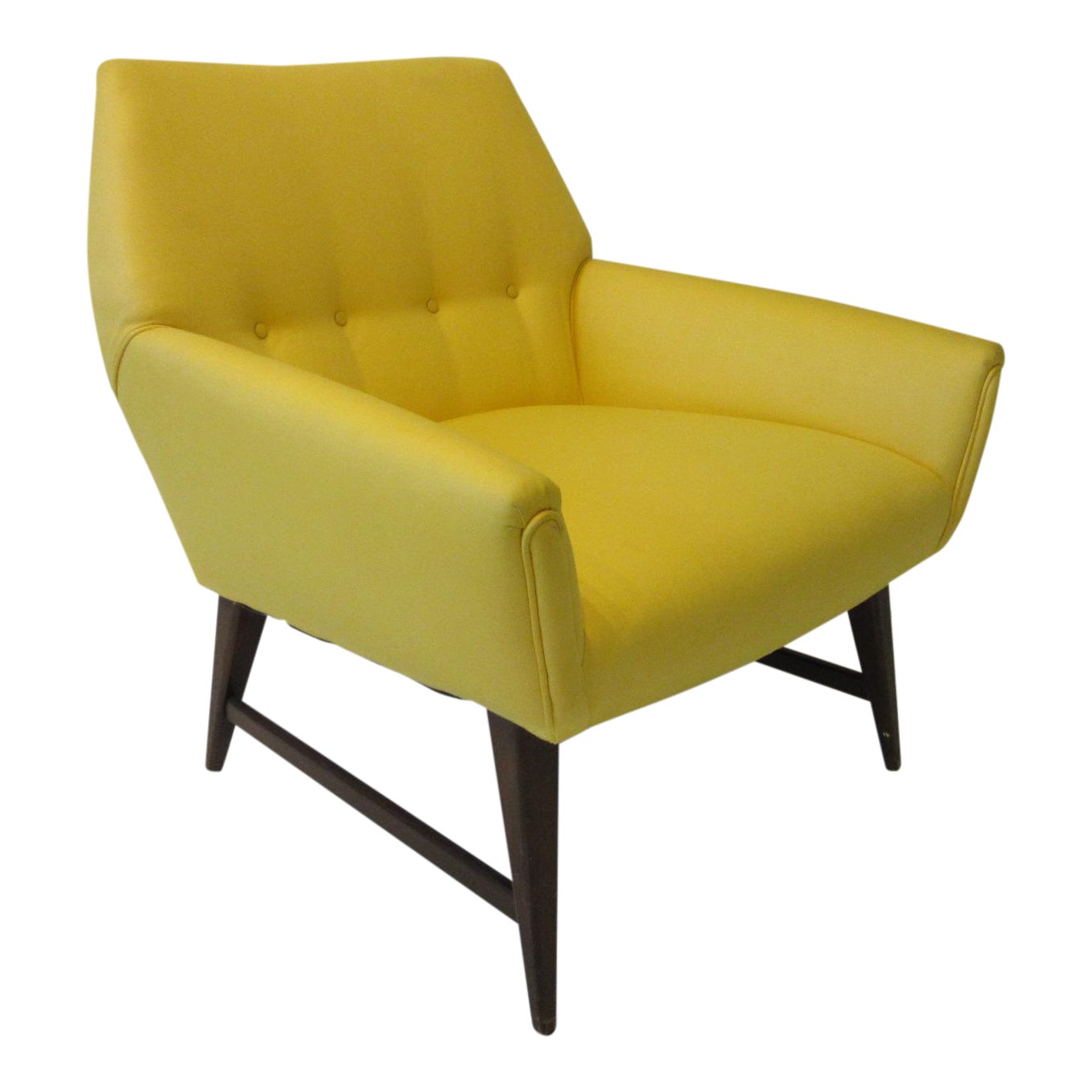 Mid Century Upholstered Lounge Chair Chairish