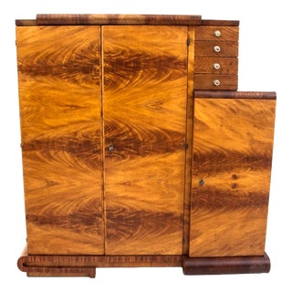 Art Deco Chest of Drawers, Poland, 1950s For Sale