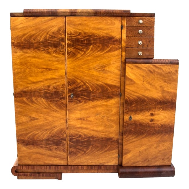 Art Deco Chest of Drawers, Poland, 1950s For Sale