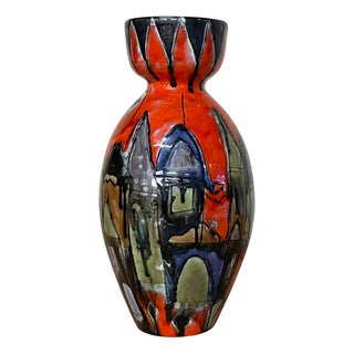 Large Glazed Ceramic Vase by Elio Schiavon, 1970s For Sale