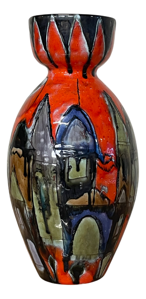 Large Glazed Ceramic Vase by Elio Schiavon, 1970s