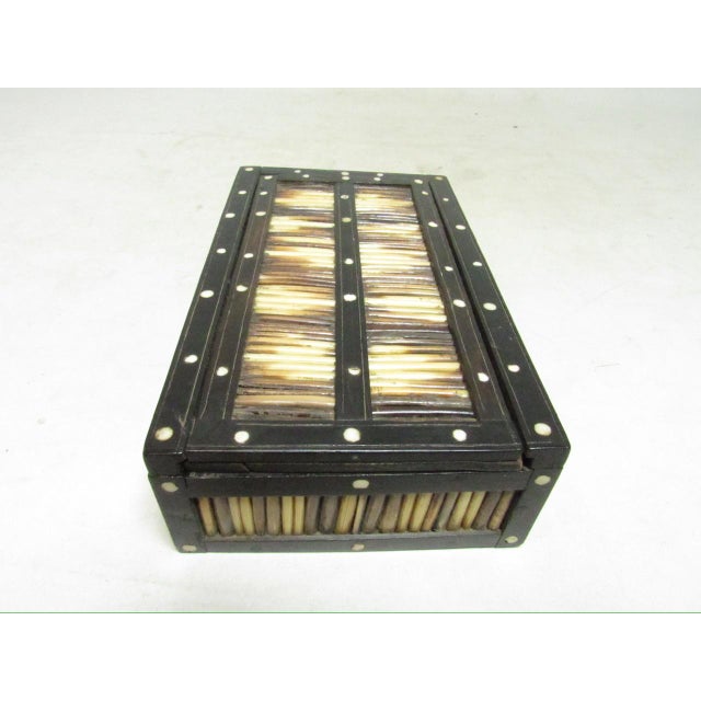 Antique Anglo Indian Porcupine Quill Pencil Box For Sale - Image 9 of 12