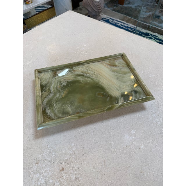 1970s Italian Marble Drink Set With Tray and Six Goblets, 1970s For Sale - Image 5 of 10