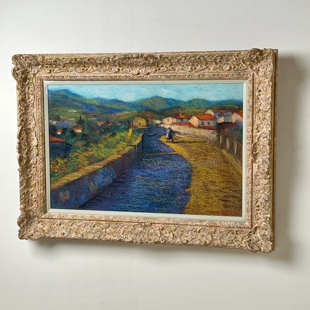 John Mackie, Entrance to Ceret, Pastel, 1993, Framed For Sale - Image 3 of 11
