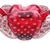 Raspberry Red Murano Seguso Vetri d'Arte Cranberry Red Sommerso Bubbles Italian Art Deco Glass Vintage Cigar Ashtray Bowl For Sale - Image 8 of 9