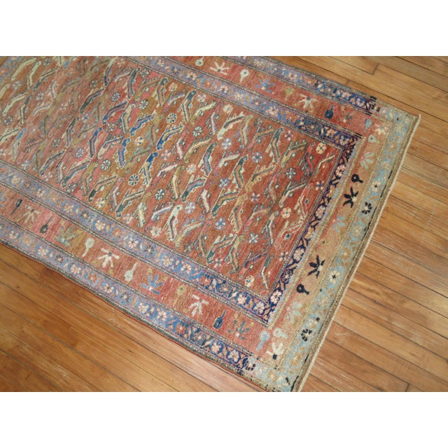 Vintage Persian Hamadan Malayer Rug For Sale In New York - Image 6 of 6