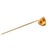 14k Yellow Gold Halo Diamond Pin Featuring a Triangular Ceylon Yellow Sapphire For Sale - Image 4 of 9