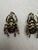 Metal Pair of Vintage Victorian Revival Solid Brass Beetle Cabinet Knobs Hardware For Sale - Image 7 of 12
