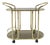 Vintage Brass and Glass Trolley, 1960s For Sale