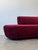 1980s Burgundy Kagan Style Sofa For Sale - Image 11 of 13