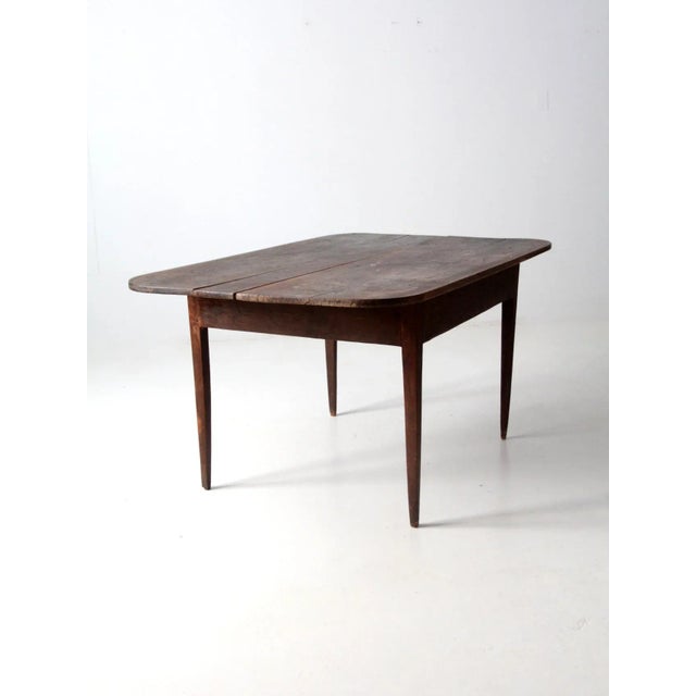 Antique Wooden Plank Top Table For Sale - Image 10 of 13