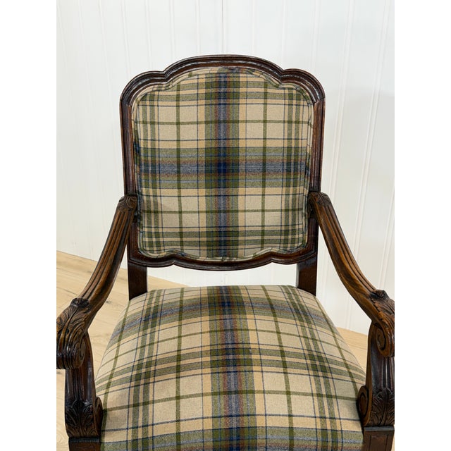 Late 19th Century Newly Upholstered French Arm Chair For Sale - Image 5 of 12