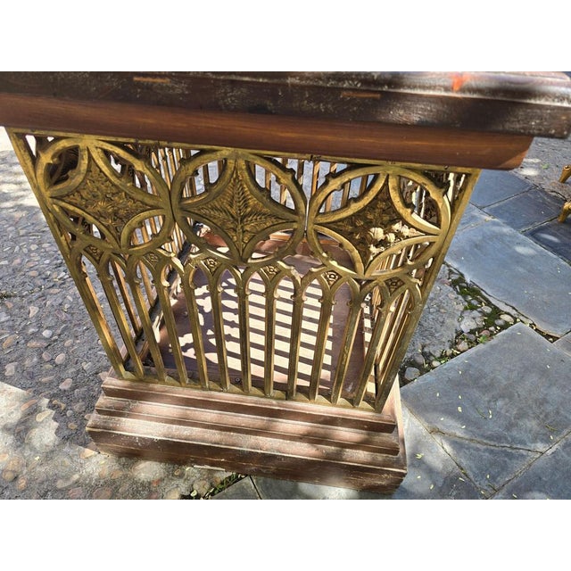 19th Century Neo-Gothic Pedestal, 1890s For Sale - Image 6 of 18