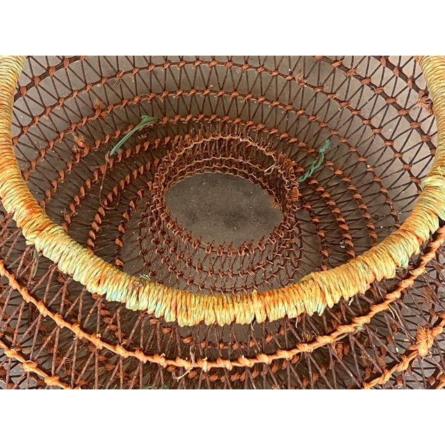 Brown Wire Cage for Shipping Shell Fish For Sale - Image 8 of 9