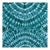 Early 20th Century Yoruba Tie Dyed Textile Teal 63x49 inch For Sale